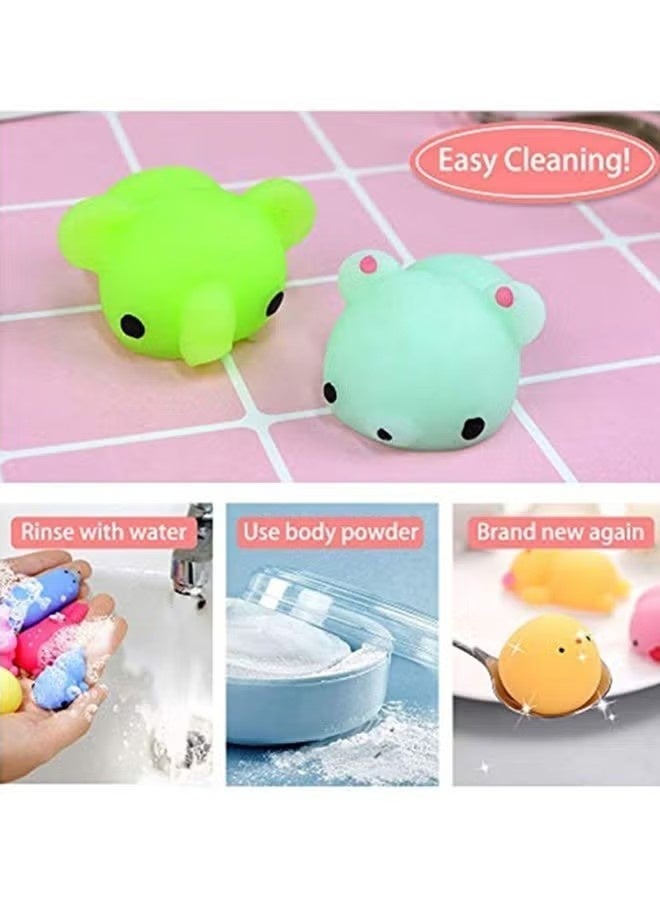 50-Piece Unicorn Squishy Toy Set, Stress Relief Fidget Toys, Elastic Soft Silicone Washable Squeeze Toys, Kids Gift Party Favor Assortment, Multicolor Random Style - Image 3