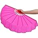 ZooBoo 1pair 12 Bones Plastic Dance Hand Held Fan Taichi Kungfu Fan Dancing Fans Martial Arts Sports Folding Hand Fan 4 - Image 2