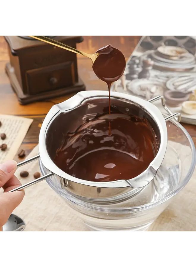 1 Set Stainless Steel Water Separation Heating Pot Set 304 Food Grade Double Boiler Milk Pot Home Kitchen Steamer Cookware with Lid Soup Pot Rice Cooker Baby Food Warmer Mothers Day Gift New Year Present - Image 1