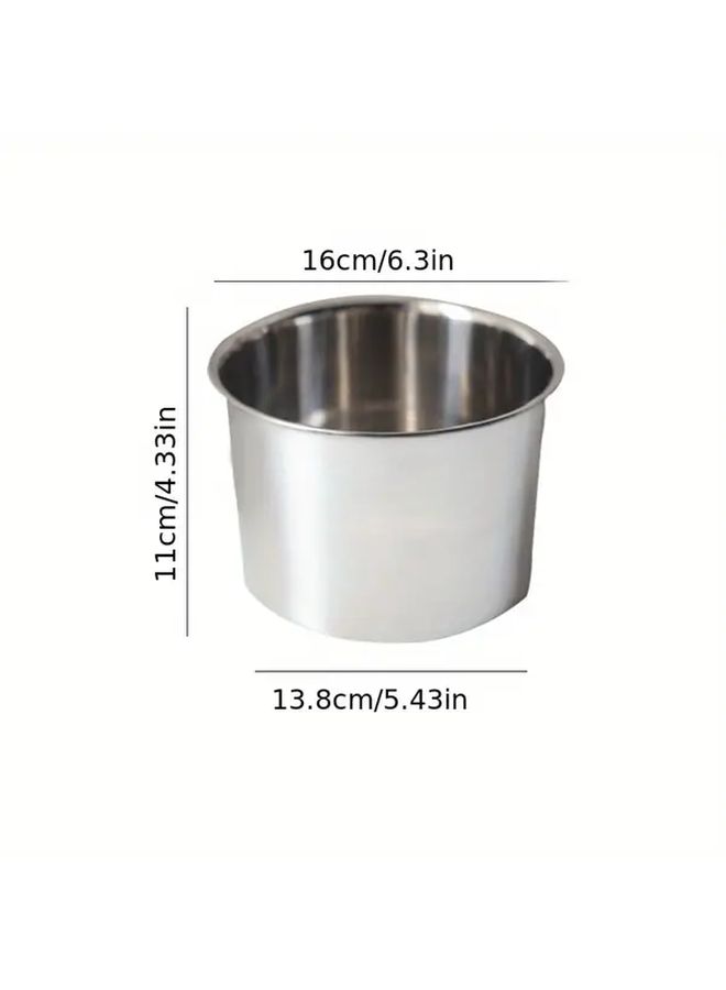 1 Set Stainless Steel Water Separation Heating Pot Set 304 Food Grade Double Boiler Milk Pot Home Kitchen Steamer Cookware with Lid Soup Pot Rice Cooker Baby Food Warmer Mothers Day Gift New Year Present - Image 4