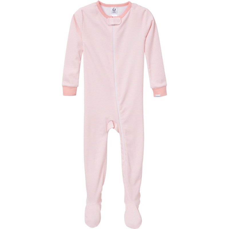 Gerber Baby-Girls 4-Pack Footed Pajamas, Ballerinas, 12 Months - Image 3