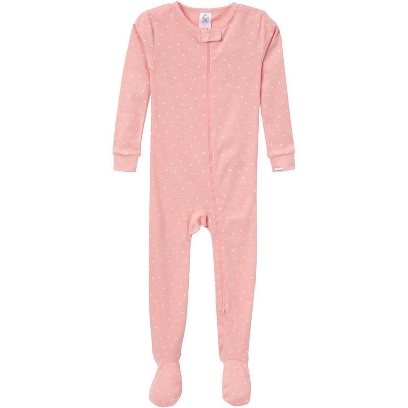 Gerber Baby-Girls 4-Pack Footed Pajamas, Ballerinas, 12 Months - Image 2