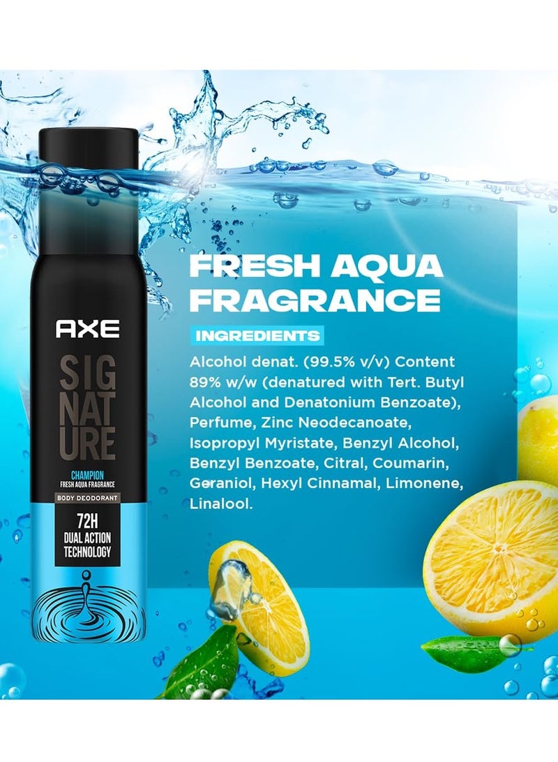 Axe مزيل العرق العطر المميز بطل أكوا فريش 72 ساعة بتقنية العمل المزدوج 122 مل - Image 2