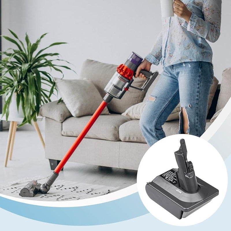 محول Dw20V7 لمكنسات دايسون V7 محول بطارية 20 فولت ماكس XR مع حماية متعددة - Image 4