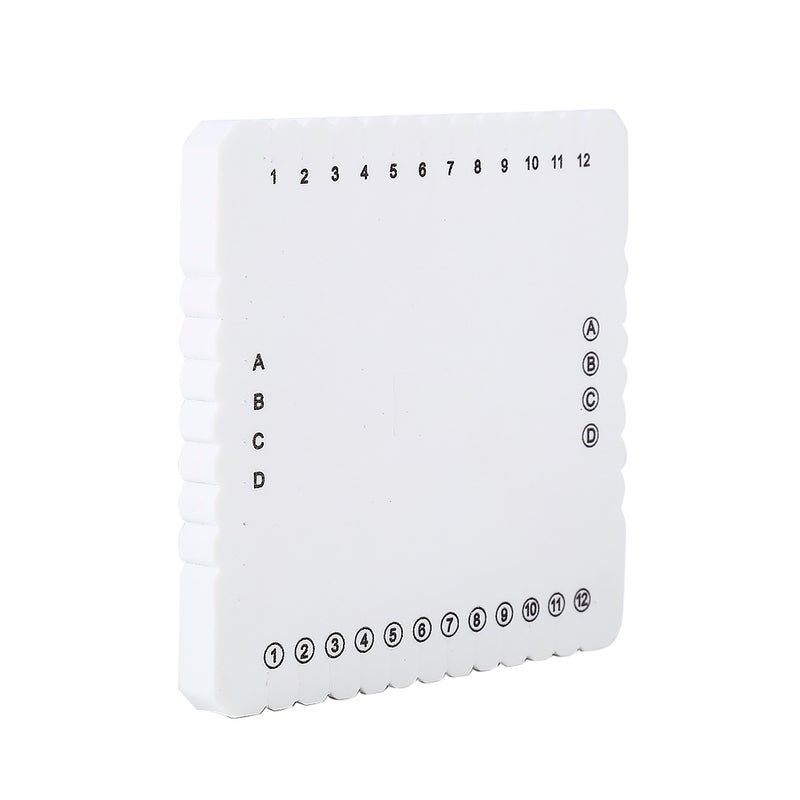 White Square EVA Foam Thread Disk Braiding Plate Braided Weaving Board(105mm) - Image 1