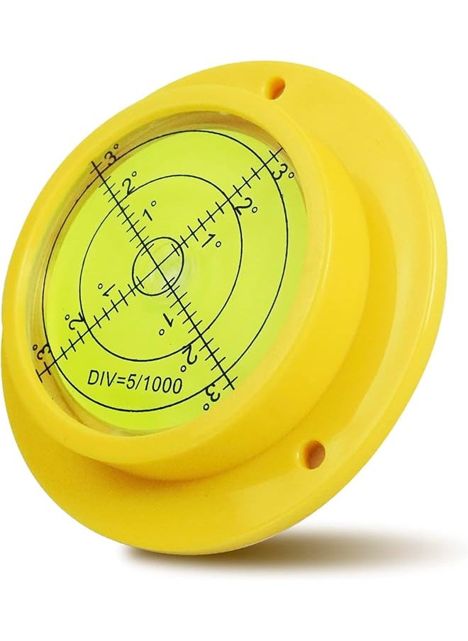 promass Circular Spirit Level with 3 Mounting Holes - Large 90x17mm High Precision Plastic Case Round Bubble Level for Measuring Instruments, RV, Home - pzsku/ZF6E9DB7FDD436DC69F91Z/45/_/1741039105/1e25b32c-9b7c-4d2a-8868-ca86375e5bfb