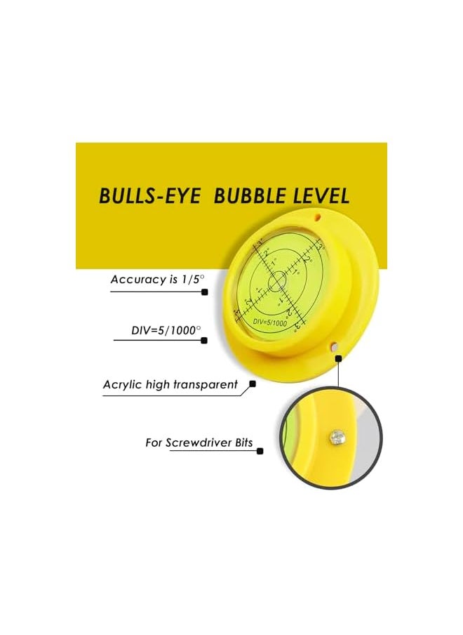 promass Circular Spirit Level with 3 Mounting Holes - Large 90x17mm High Precision Plastic Case Round Bubble Level for Measuring Instruments, RV, Home - pzsku/ZF6E9DB7FDD436DC69F91Z/45/_/1741039106/e068e963-4154-4737-a092-e803a0961ed0