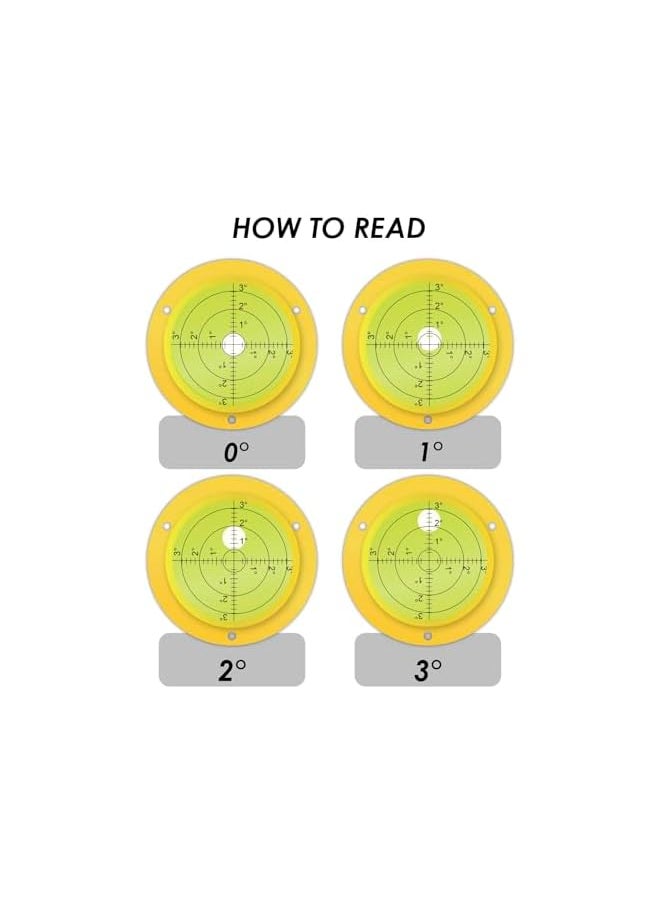 promass Circular Spirit Level with 3 Mounting Holes - Large 90x17mm High Precision Plastic Case Round Bubble Level for Measuring Instruments, RV, Home - pzsku/ZF6E9DB7FDD436DC69F91Z/45/_/1741039110/90f0a011-89f5-48b7-a322-42a6dc9dd291