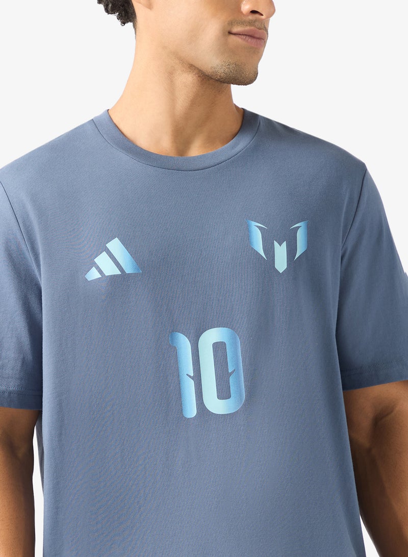 Adidas Messi Name & Number Graphic T-Shirt - Image 3