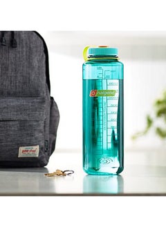 Nalgene Sustain Tritan Bpafree Water Bottle Made With Material Derived From 50% Plastic Waste 48 Oz Wide Mouth Cerulean  - Image 5