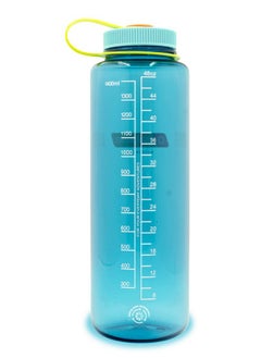 Nalgene Sustain Tritan Bpafree Water Bottle Made With Material Derived From 50% Plastic Waste 48 Oz Wide Mouth Cerulean  - Image 2