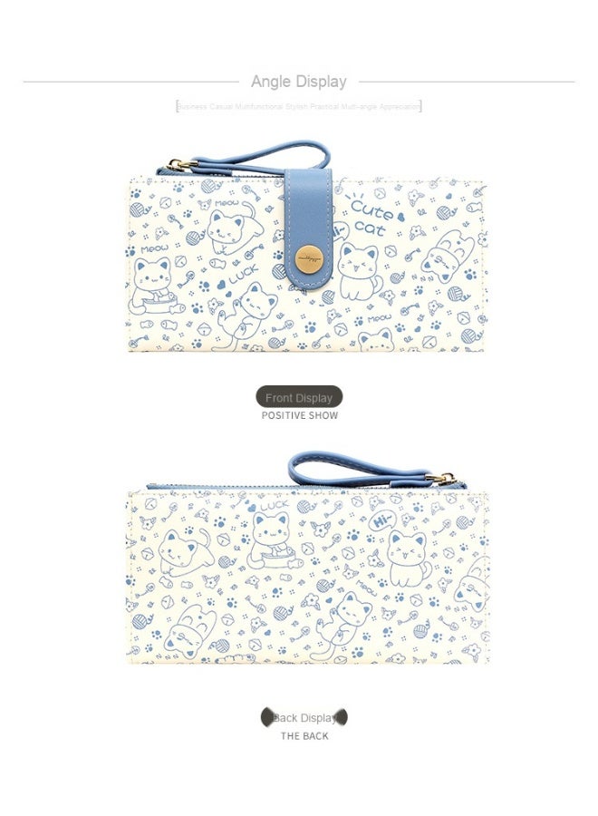 NIBEMINENT Cute Japanese Long Cat Wallet - A Must-Have Fashion Choice for Girls  - Image 4