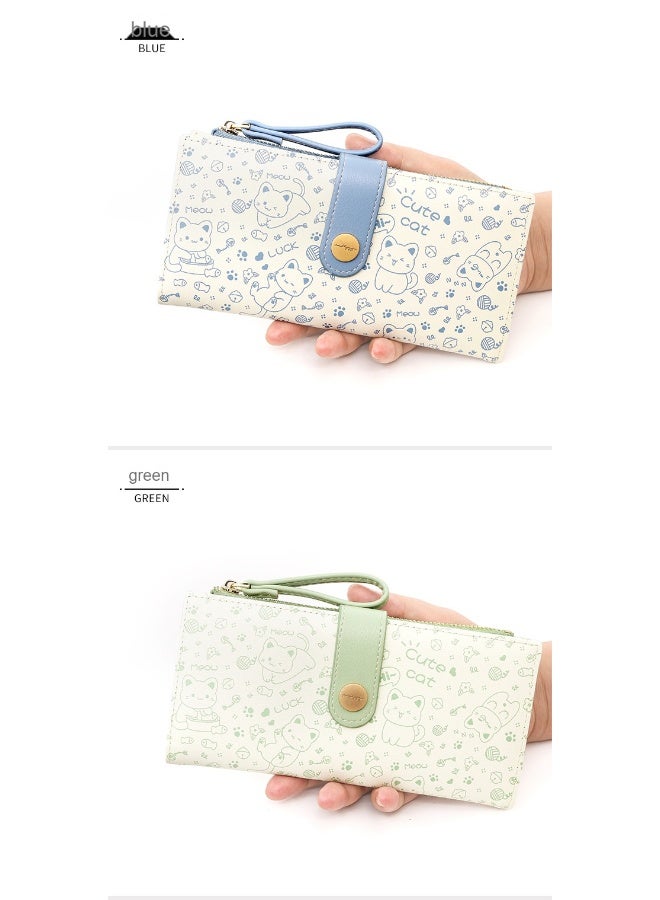 NIBEMINENT Cute Japanese Long Cat Wallet - A Must-Have Fashion Choice for Girls  - Image 2