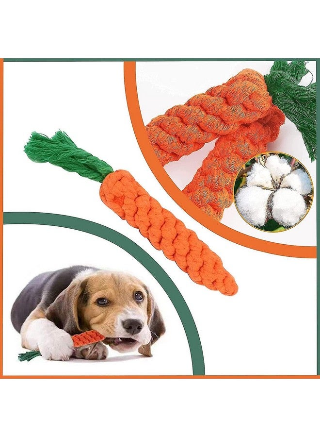 بت لعبة مضغ من حبل قطني للحيوانات الأليفة - عظمة مضغ مطاطية وحبل معقود وحبل طويل للعب وتنظيف الأسنان والتدريب (اللون حسب التنوع، عبوة من 7 قطع) - Image 5