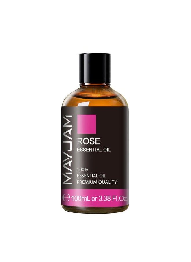 MAYJAM Rose Essential Oil, MAYJAM Premium Pure Essential Oils for Diffusers for Home, 3.38FL.OZ Large Volume Rose Oil for Soap Candle Making Massage  - Image 2
