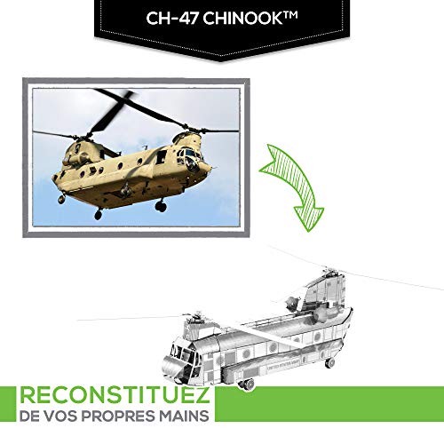 Fascinations Metal Earth CH-47 Chinook 3D Metal Model Kit - Image 2
