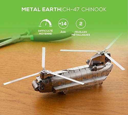 Fascinations Metal Earth CH-47 Chinook 3D Metal Model Kit - Image 5