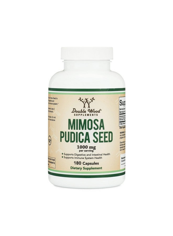 Double Wood Supplements Mimosa Pudica Seed Capsules (180 Capsules, 3 Month Supply) 1000mg, for Digestive Support, by Double Wood - Image 4