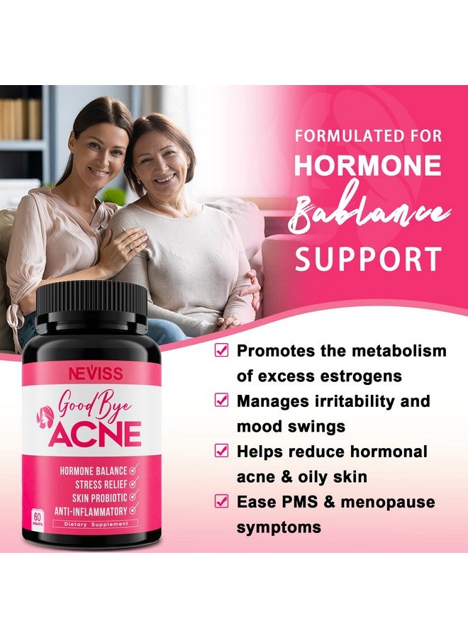Indole 3 Carbinol 350Mg Vegan Capsules Hormonal Balance For Women With Vitamin D3 C B5 Zinc Help Alleviate Acne Mood Swings Prevent Cell Damage From Estrogeninfluenced 60 Counts
