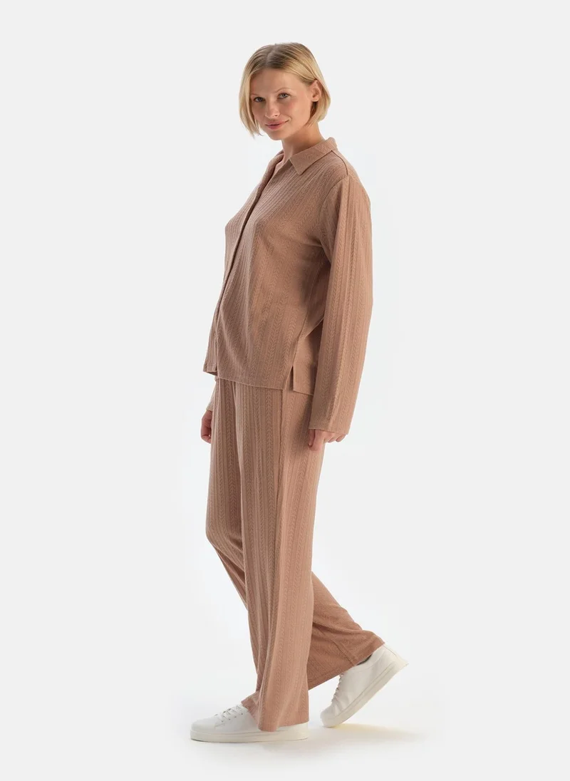 dagi  T-shirt Spread Collar Viscone Homewear for Women | Best Price UAE