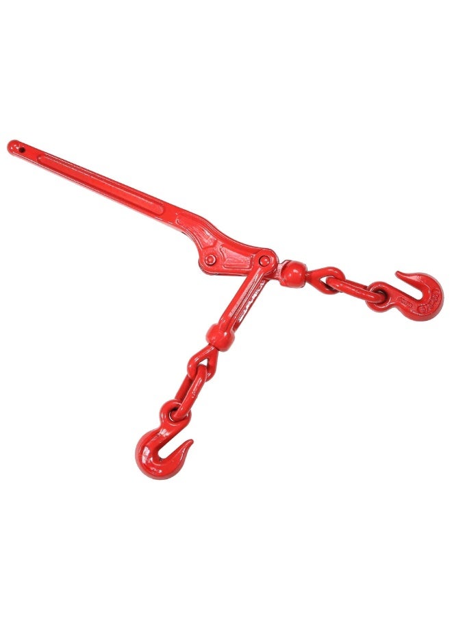 5/16" – 3/8" Ratchet Binders 5400 LBS Secure Working Load, Hooks and Adjustable Length, Heavy Duty Lever Load Binder for Grade 70-80 Chains, Tie Down, Hauling, Towing  - Image 1