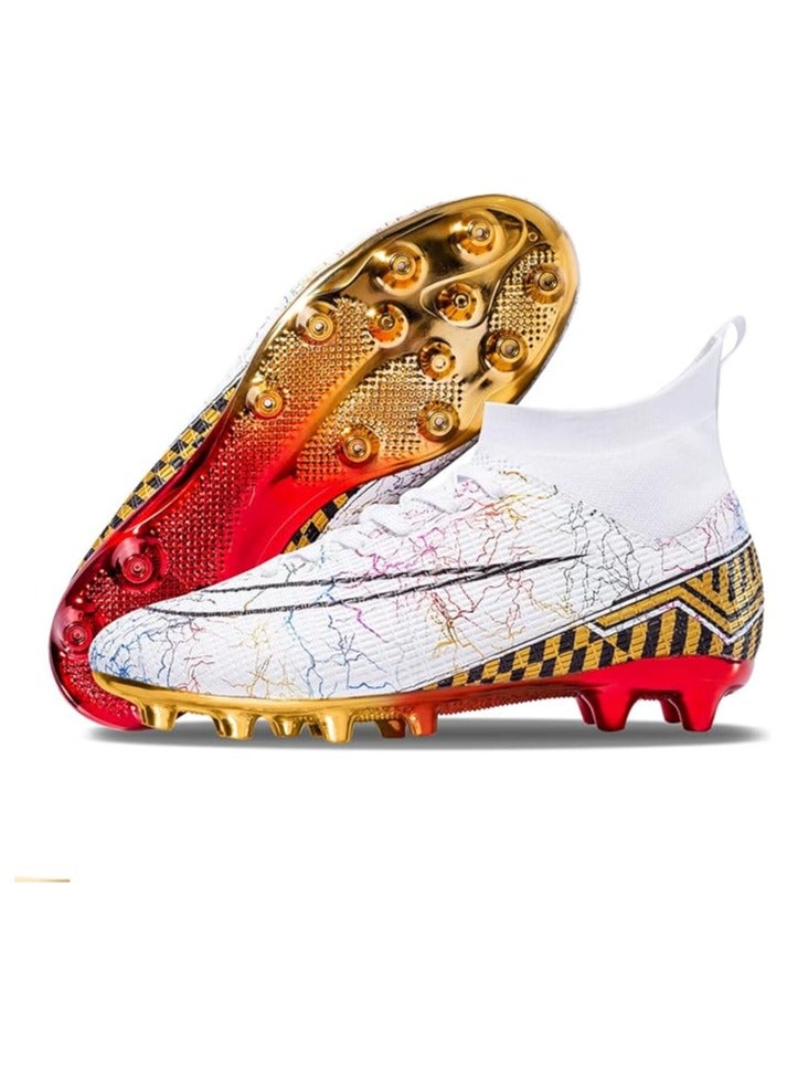 Men's Women's Soccer Shoes Boys Gold-Soled Spikes Football Shoes Student Grass Training Shoes Outdoor Football Boots Unisex  - Image 1