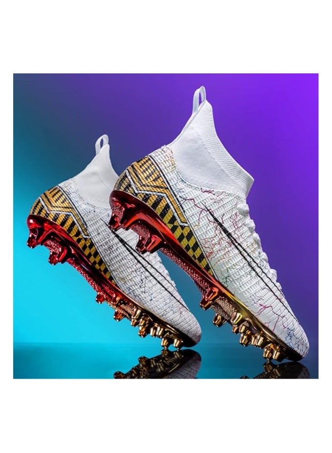 Men's Women's Soccer Shoes Boys Gold-Soled Spikes Football Shoes Student Grass Training Shoes Outdoor Football Boots Unisex  - Image 3