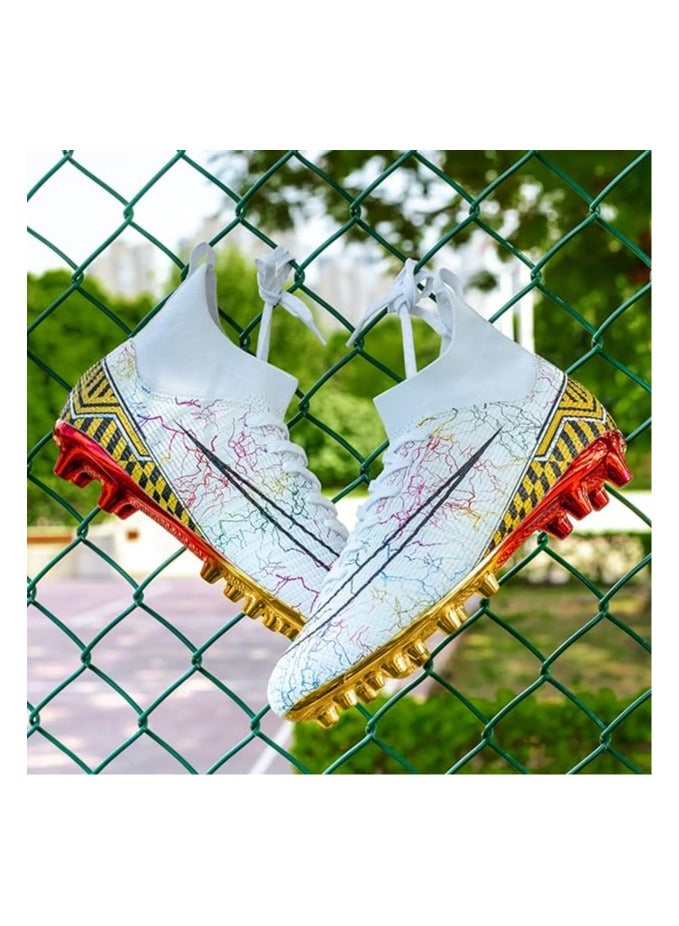 Men's Women's Soccer Shoes Boys Gold-Soled Spikes Football Shoes Student Grass Training Shoes Outdoor Football Boots Unisex  - Image 4