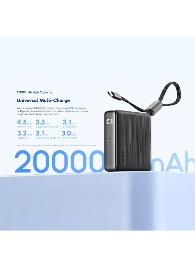 أورايمو 20000 مللي أمبير 30 واط باور بانك - باور نوفا L21 - Image 5