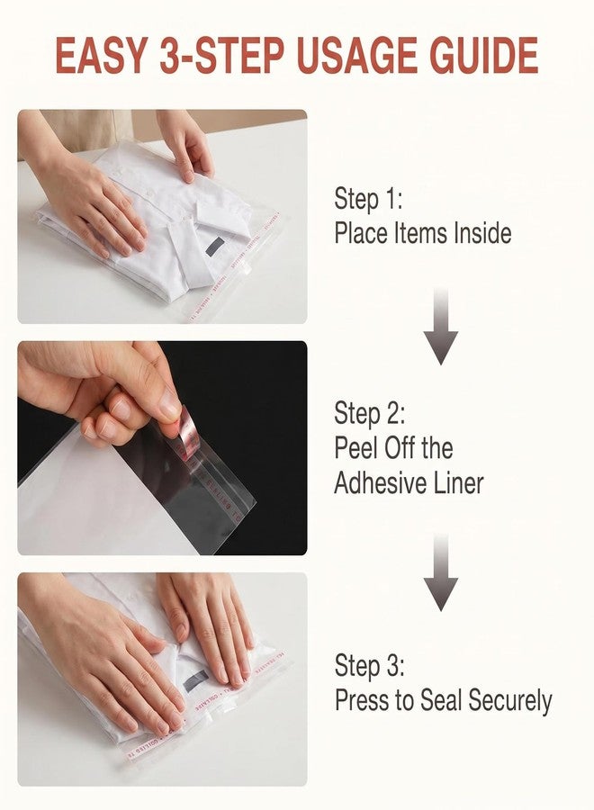 erioctry 100Pcs 13.5 x 16 Inch Large Clear Flat Cellophane Treat Bags with Adhesive Closure Packaging Bags for Food Storage Clothing Artwork Document Party Gift Wrapping - Image 5