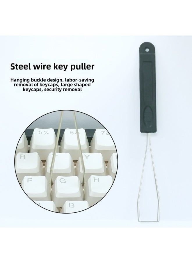 Generic - Steel Wire Key Puller Shaft Puller Two-in-one Metal Shaft Puller Mechanical Keyboard Universal Shaft Changing Key Cap Machine-Color:Pull Shaft Pull Key Two-in-one Black - Image 1