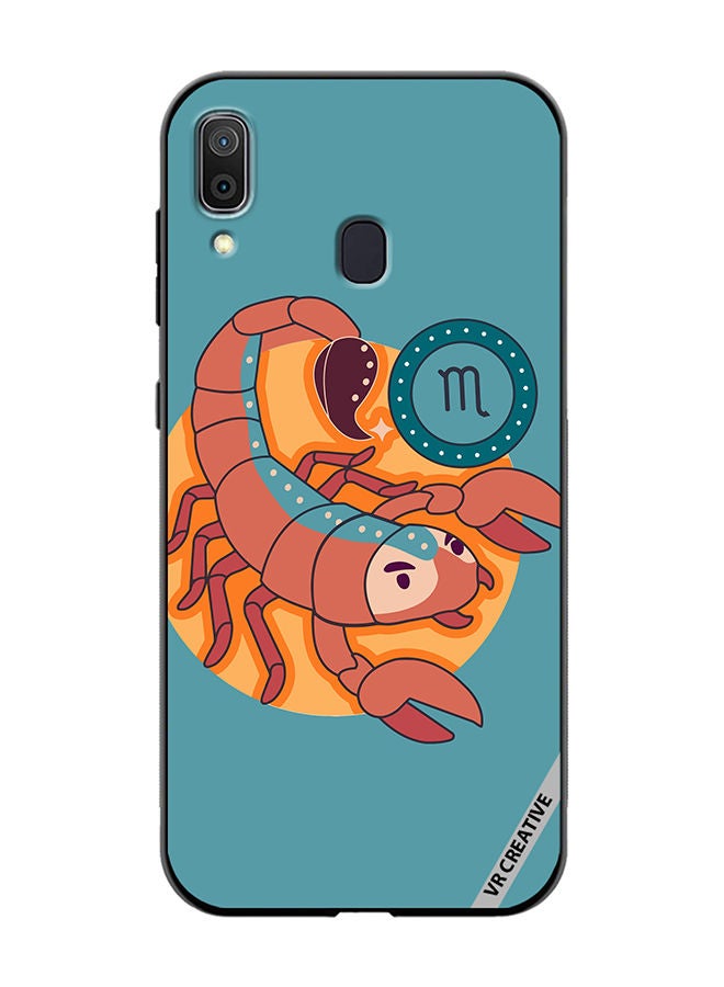 VR CREATIVE Protective Case Cover For Samsung Galaxy A30 The Scorpion Zodiac Signs Design Multicolour - Image 1