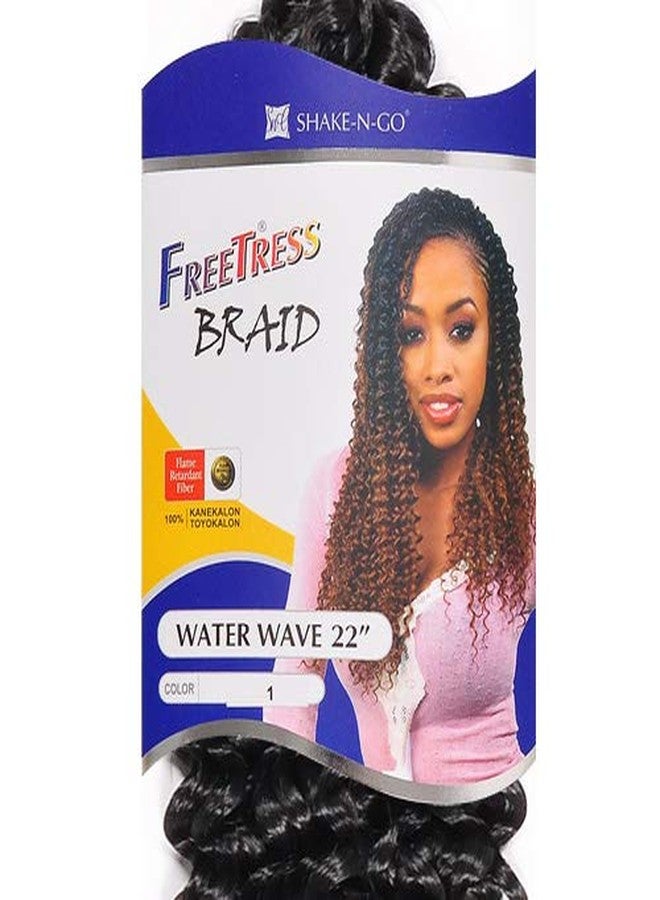 FreeTress Braids Synthetic Hair Braids FreeTress Water Wave Bulk 22" (6-Pack, TP1B/30) - Image 3