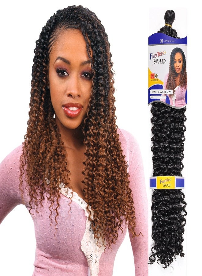 FreeTress Braids Synthetic Hair Braids FreeTress Water Wave Bulk 22" (6-Pack, TP1B/30) - Image 5