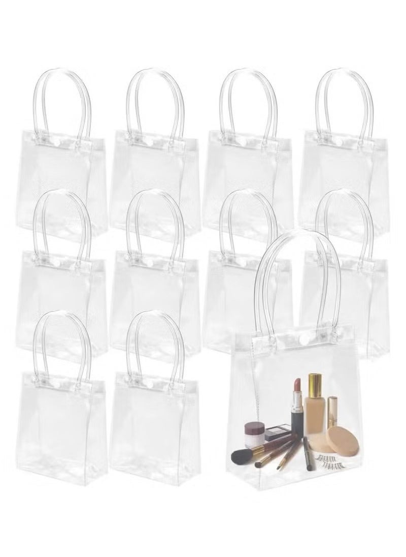 Generic - Set of 10 Small Transparent Gift Bags, Perfect for Parties, Birthdays, and Special Celebrations - Image 1