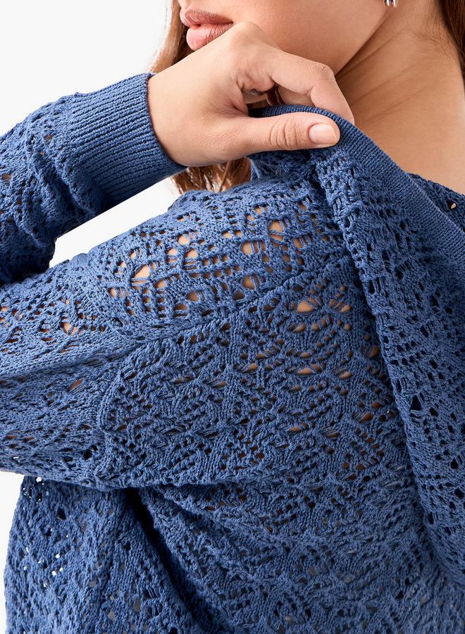 لي كوبر سويتر بنسيج شبكي - Image 3