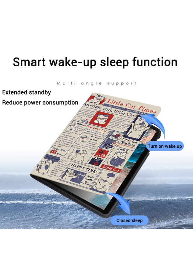 Applicable To Samsung Tab A8 10.5-inch/A7 Lite T220/A7 T500 X200 Tablet Protective Case/Shell-Color:Map-Applicable Model:TAB A7 10.4 T500 2020