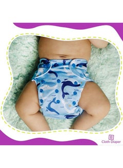 BEMBIKA Baby Pocket Cloth Diapers Without Inserts Reusable Cloth Diapers Washable Fitted Diapers One Size Adjustable Reusable For Baby Girls And Boys (2 Combo) (No Inserts Included)2V  - Image 4
