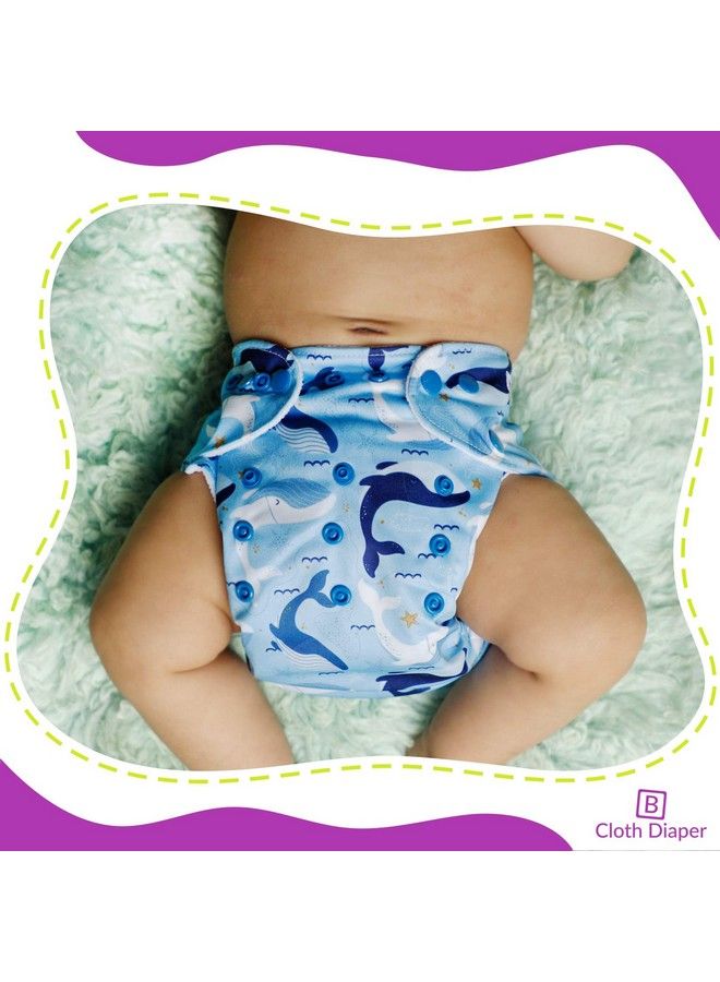 BEMBIKA Baby Pocket Cloth Diapers Without Inserts Reusable Cloth Diapers Washable Fitted Diapers One Size Adjustable Reusable For Baby Girls And Boys (2 Combo) (No Inserts Included)2V - Image 4