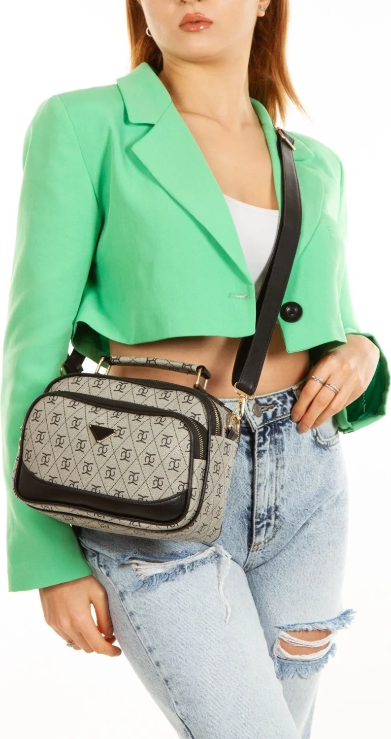 اديلينا باجز Women's Patterned Cross Strap Hand and Shoulder Bag