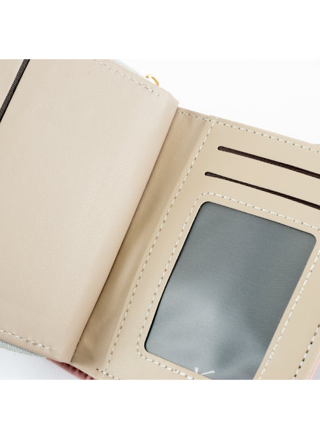 Generic Leather Flip Wallet & Card Holder with Multiple  Pockets and Zipped Pocket Brown  - Image 4