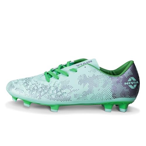 Nivia Ditmar 3.0 Football Shoes for Men, Sports and Athletic Footwear with Upper Synthetic, Comfortable Football Shoes (Sea Green) UK-6 - Image 1