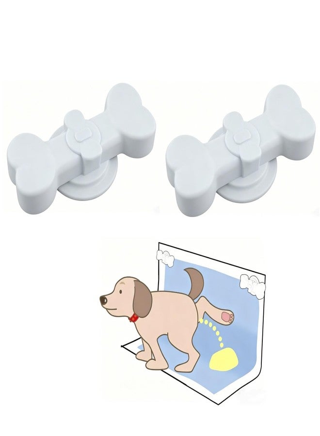 JEKABA 2 Pack Potty Training Pad Magnetic Holder Compatible for Leg-Lifting with Strong Adhesive and Magnets for Any Size Puppy Pads Indoor Dogs House Wall - Image 1
