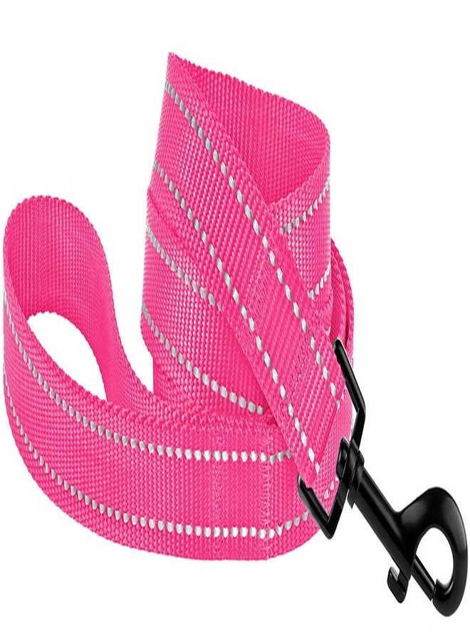 CollarDirect Nylon Dog Leash 5ft for Daily Outdoor Walking Running Training Heavy Duty Reflective Pet Leashes for Large, Medium & Small Dogs (S, Pink) - Image 2