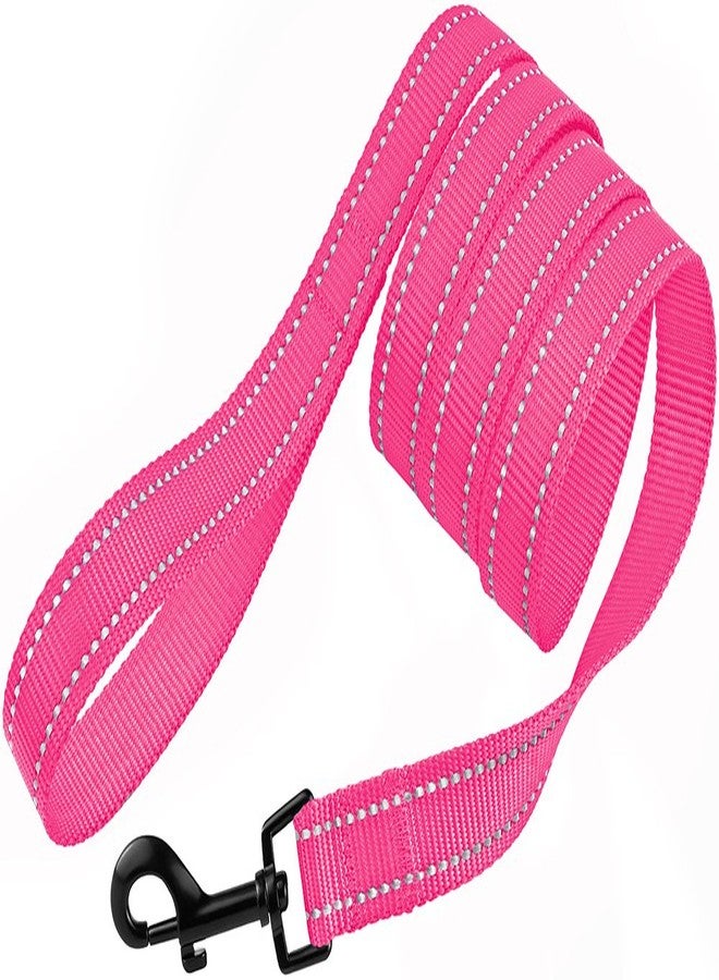CollarDirect Nylon Dog Leash 5ft for Daily Outdoor Walking Running Training Heavy Duty Reflective Pet Leashes for Large, Medium & Small Dogs (S, Pink) - Image 3