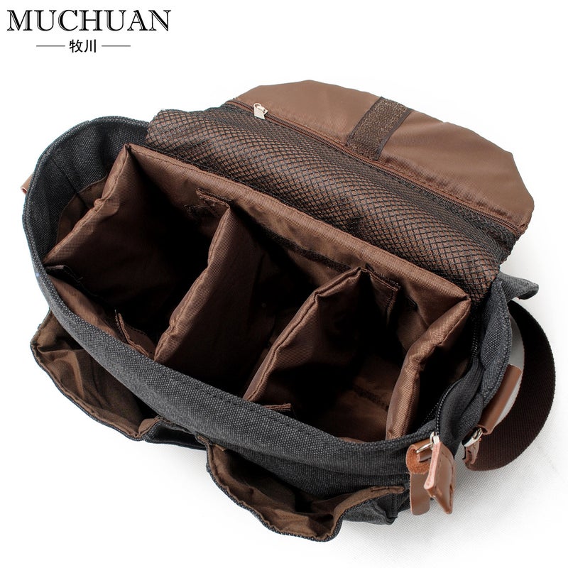 Camera Bag Is Universal For Canon Slr And Mirrorless Cameras, Canvas Pography Bag, Professional Anti-Theft Inner Compartment, Portable Shoulder Crossbody Bag - Image 4