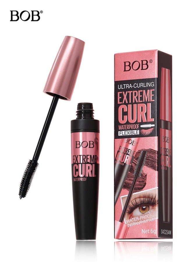 بي أو بي ماسكارا BOB® للتجعيد الفائق ومقاومة للماء – 6 جرام | رفع طويل الأمد بدون تلطخ وتجعيد فائق للرموش - Image 1