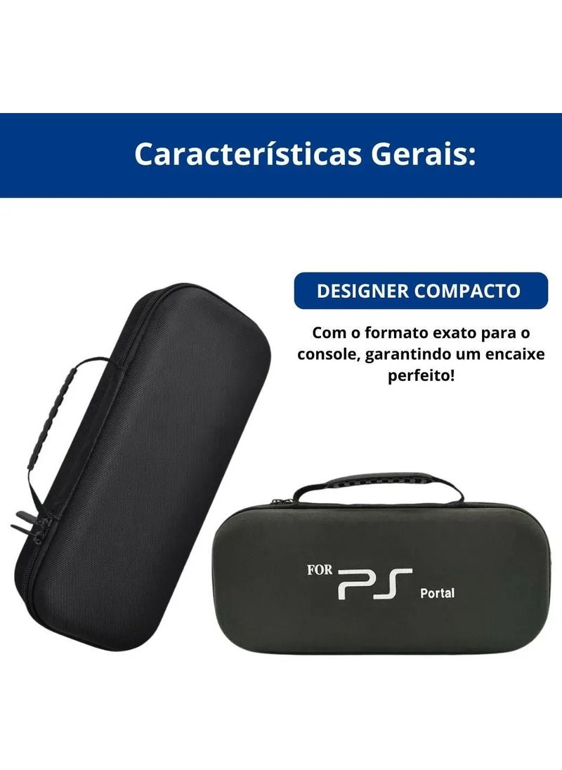Generic Hard Carrying Case for Ps Portal, Protective Hard Shell Portable Travel Carry Handbag Full Protective Case Accessories for Ps Portal (Black)  - Image 4
