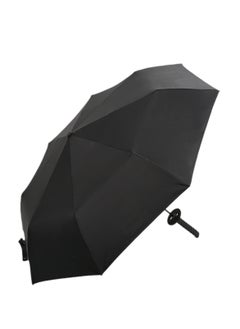 New creative three-fold automatic katana umbrella handle umbrella sword umbrella black samurai anime rain or shine umbrella
