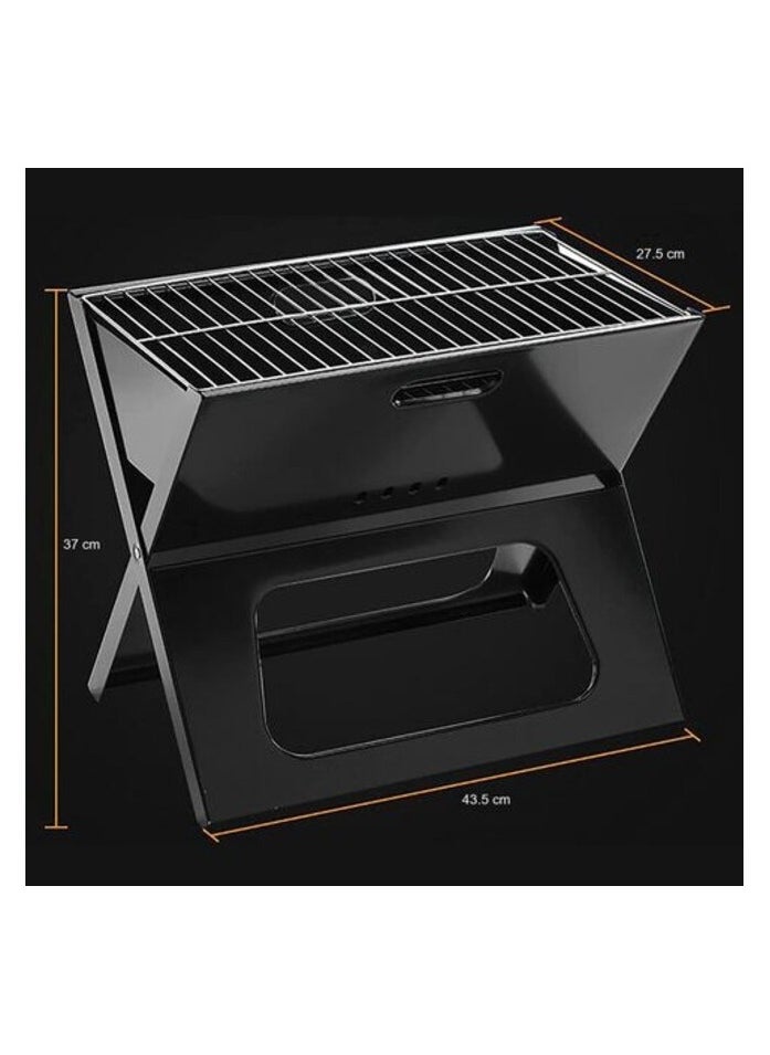 AtrauX Atraux Notebook Charcoal Grill, Folding X Type Portable Barbecue Grill With Accessories  - Image 2